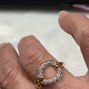 Dazzling Gold and Silver Ring